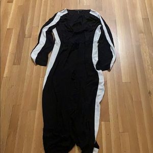 Maxi dress with center slit